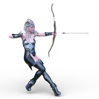 Okçunun 3d CG görüntülemesi