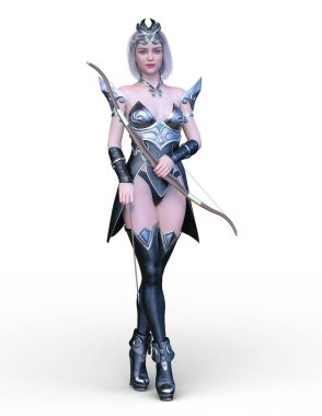 Okçunun 3d CG görüntülemesi