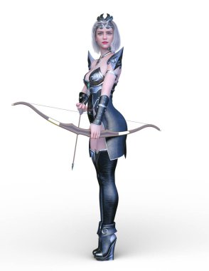 Okçunun 3d CG görüntülemesi