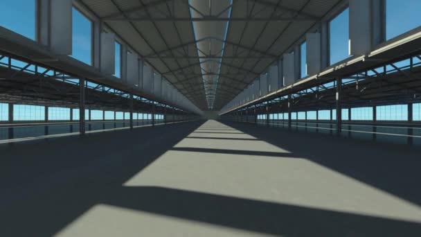 Візуалізація Будівельного Коридору — стокове відео