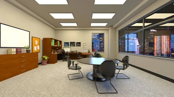 Işleme Modern Bina Ofis — Stok fotoğraf