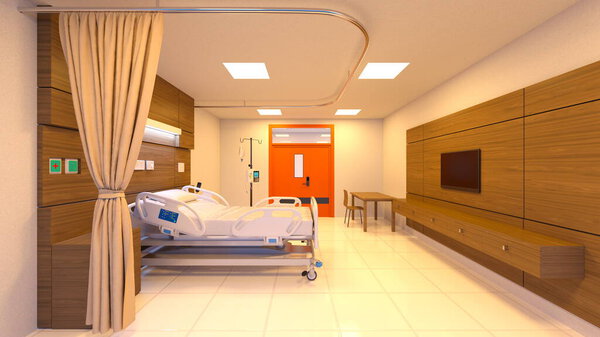 3D CG rendering of Medical space