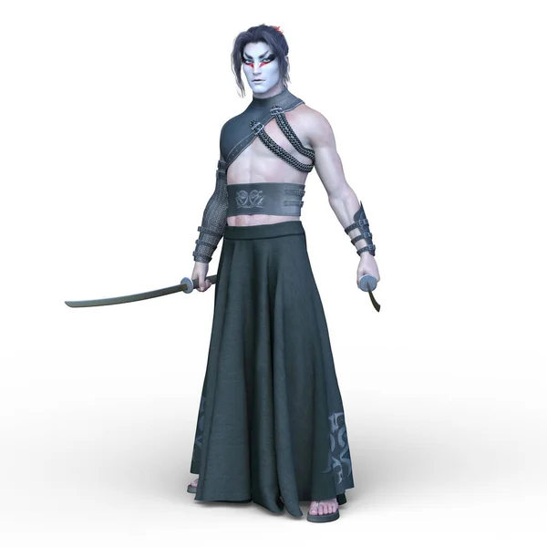 Representación Del Personaje Kabuki — Foto de Stock