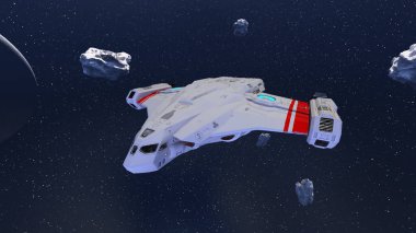 Uzay gemisi 3d cg render