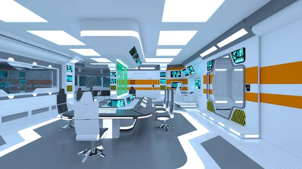 Rendering Technology Space — Stock Photo, Image