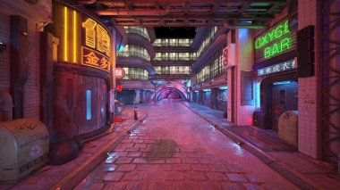 Şehir 3D cg render