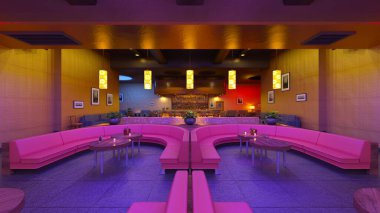 Restoranın 3B canlandırması