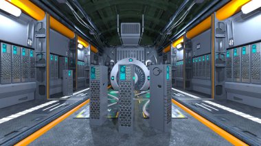 Modern binanın 3B görüntülemesi