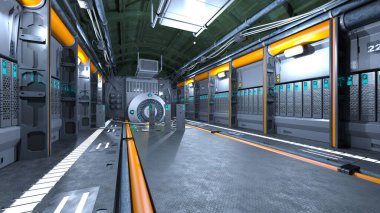 Modern binanın 3B görüntülemesi