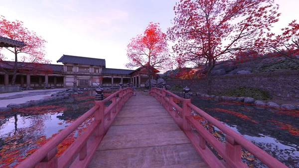 Japon Tarzı Malikanenin Görüntüsü — Stok fotoğraf