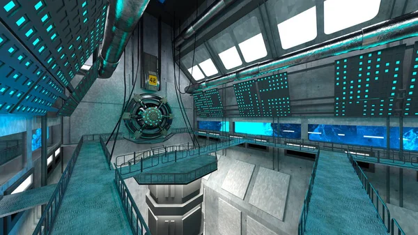 Modern binanın 3B görüntülemesi