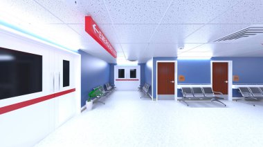 Hastanenin 3B canlandırması