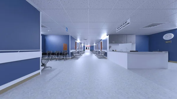 Rendering Von Krankenhäusern — Stockfoto