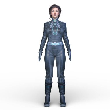 Havalı kadının 3B canlandırması