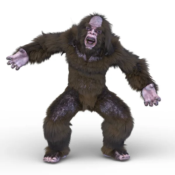 Renderelés Gorilla Monster — Stock Fotó
