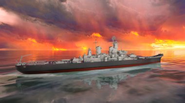 Yelkenli geminin 3D görüntülemesi