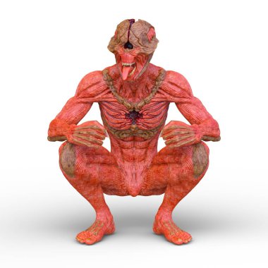 Uzaylı canavarının 3 boyutlu canlandırması