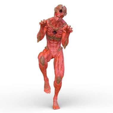 Uzaylı canavarının 3 boyutlu canlandırması