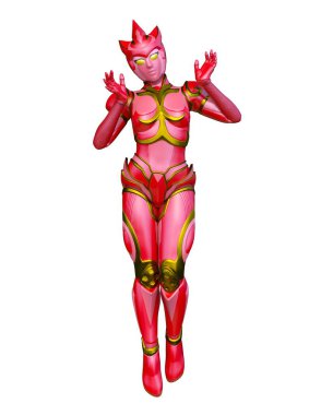 Siber kadının 3 boyutlu canlandırması