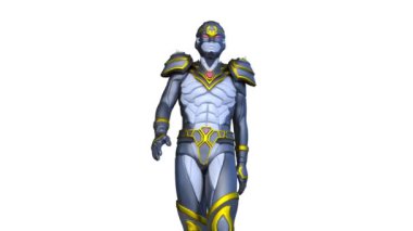 Erkeklerin kostüm giydiği 3D görüntüleme