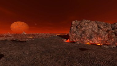 Volkanın 3B görüntülemesi