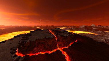 Volkanın 3B görüntülemesi