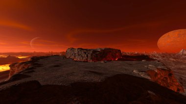 Volkanın 3B görüntülemesi