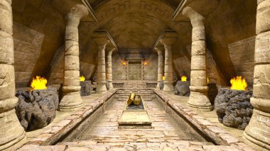 Piramidin İçinde 3B görüntüleme