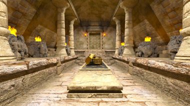 Piramidin İçinde 3B görüntüleme