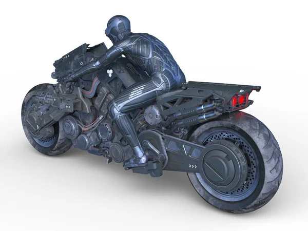 スピードバイクの3Dレンダリング — ストック写真