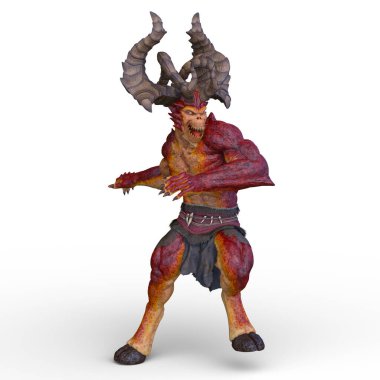 İblis canavarın 3 boyutlu canlandırması