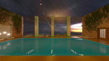 Büyük havuzun 3B canlandırması