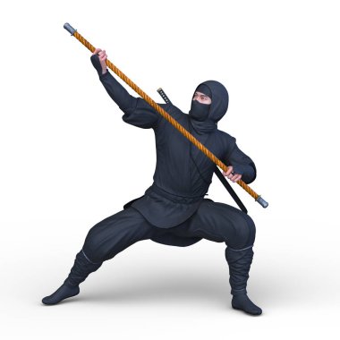 Ninja Adam 'ın 3B CG yorumlaması