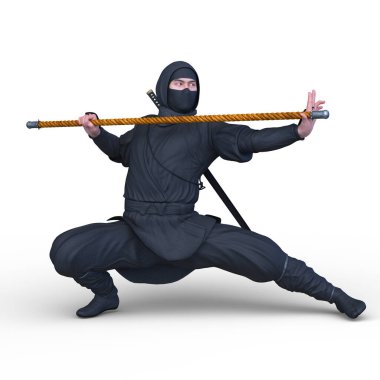 Ninja Adam 'ın 3B CG yorumlaması