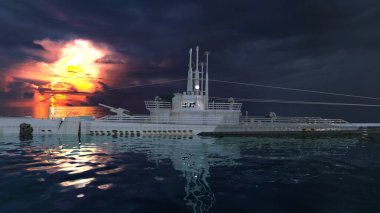 Yelkenli geminin 3D görüntülemesi