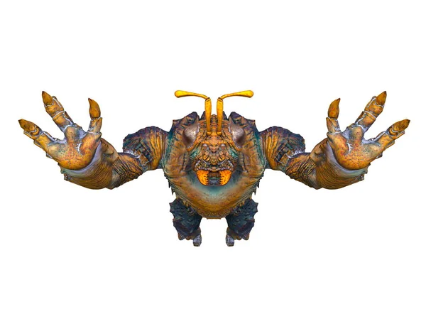 昆虫怪兽的3D渲染 — 图库照片