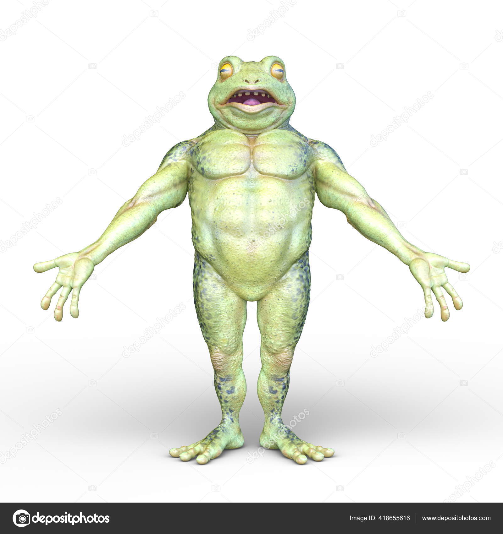 カエル人間の3D Cgレンダリング — ストック写真 © TsuneoMP #418655616