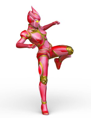 Siber kadının 3 boyutlu canlandırması