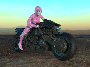 Siber kadının 3 boyutlu canlandırması