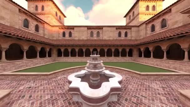 Rendering Palace Courtyard Video Clip