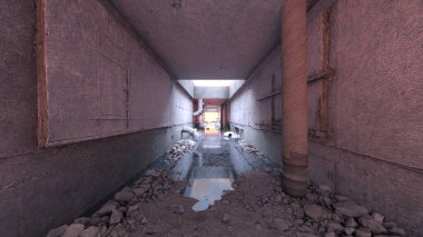 Drenaj kanalının 3B görüntülemesi