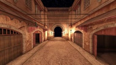 Taş duvarın 3 boyutlu görüntüsü