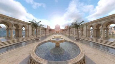 Saray avlusunun 3D görüntüsü