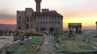 Zirvede sarayın 3 boyutlu canlandırması