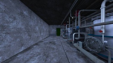 Depolama tesisinin 3B görüntülemesi