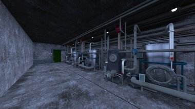 Depolama tesisinin 3B görüntülemesi