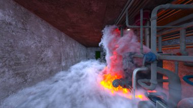 Depolama tesisinin 3B görüntülemesi