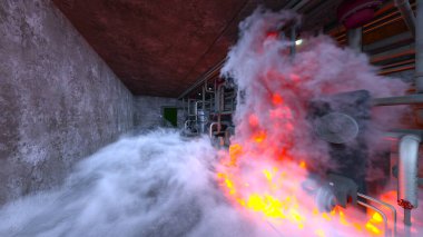 Depolama tesisinin 3B görüntülemesi