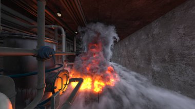 Depolama tesisinin 3B görüntülemesi