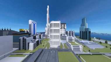 Kentsel manzaranın 3B görüntülemesi